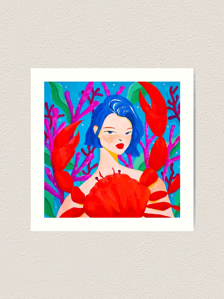 Alternate view of Cancer Sign Art Print