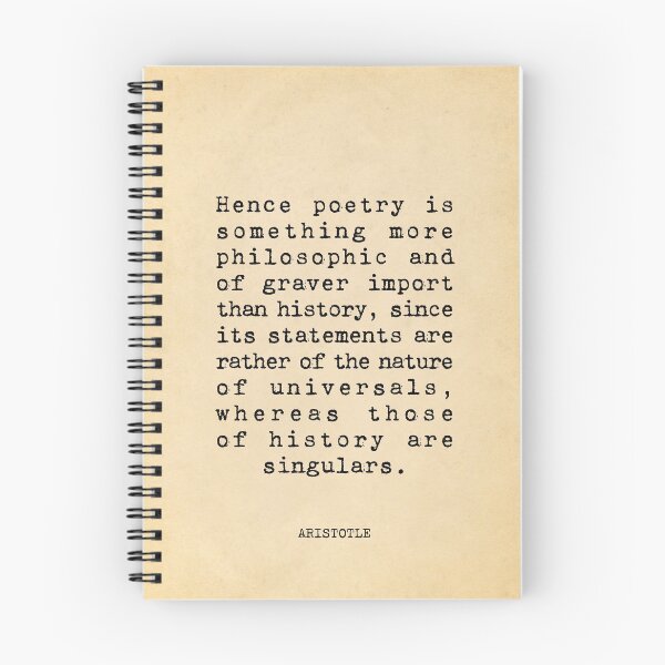 Item preview, Hence poetry is something more philosophic and of graver import than history - Aristotle designed and sold by vintagepaper.