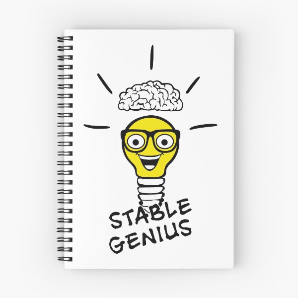 Item preview, Nerd lightbulb and brain - Stable Genius designed and sold by claudiasartwork.