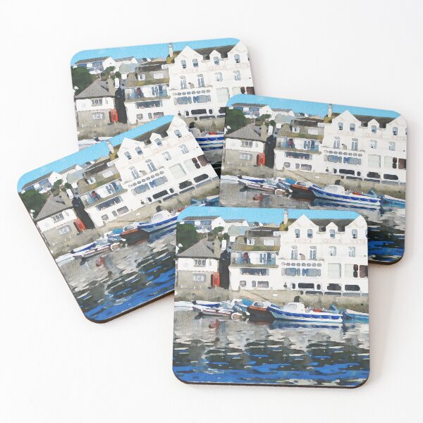 Item preview, Portscatho Cornwall Watercolour effect landscape designed and sold by Gerald Waters.