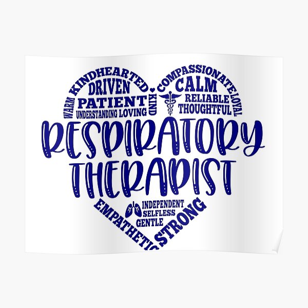 Respiratory Therapy Heart Subway Art Caduceus Respiratory Therapist   Poster,504x498,f8f8f8 Pad,600x600,f8f8f8 