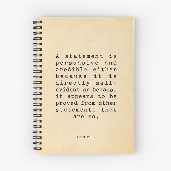 Item preview, A statement is persuasive and credible - Aristotle designed and sold by vintagepaper.