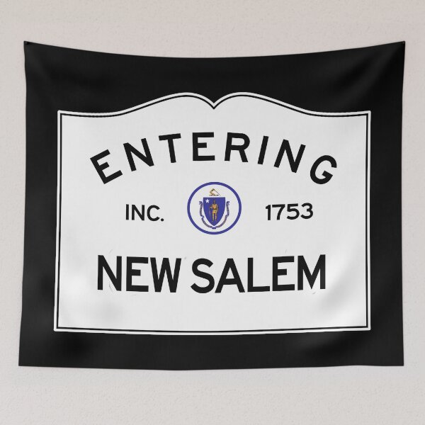 Item preview, Entering New Salem Massachusetts - Commonwealth of Massachusetts Road Sign  designed and sold by NewNomads.