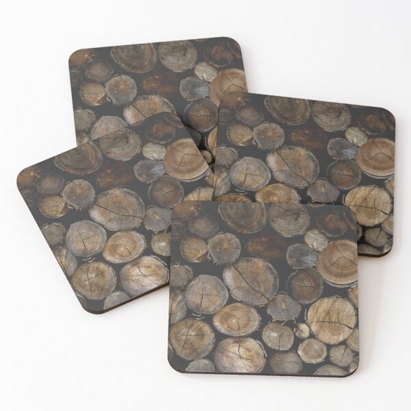 Item preview, Rustic Stacked Logs Pattern designed and sold by ReneJordaan.