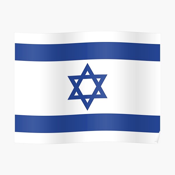 “Flag of Israel” Poster by Shorlick | Redbubble