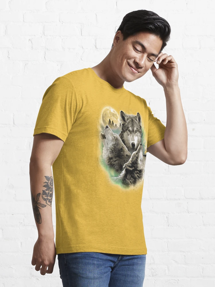 Essential Wolves Sale Three T-Shirt Howling Agustin in Redbubble by for | Kleynard Moonlight\