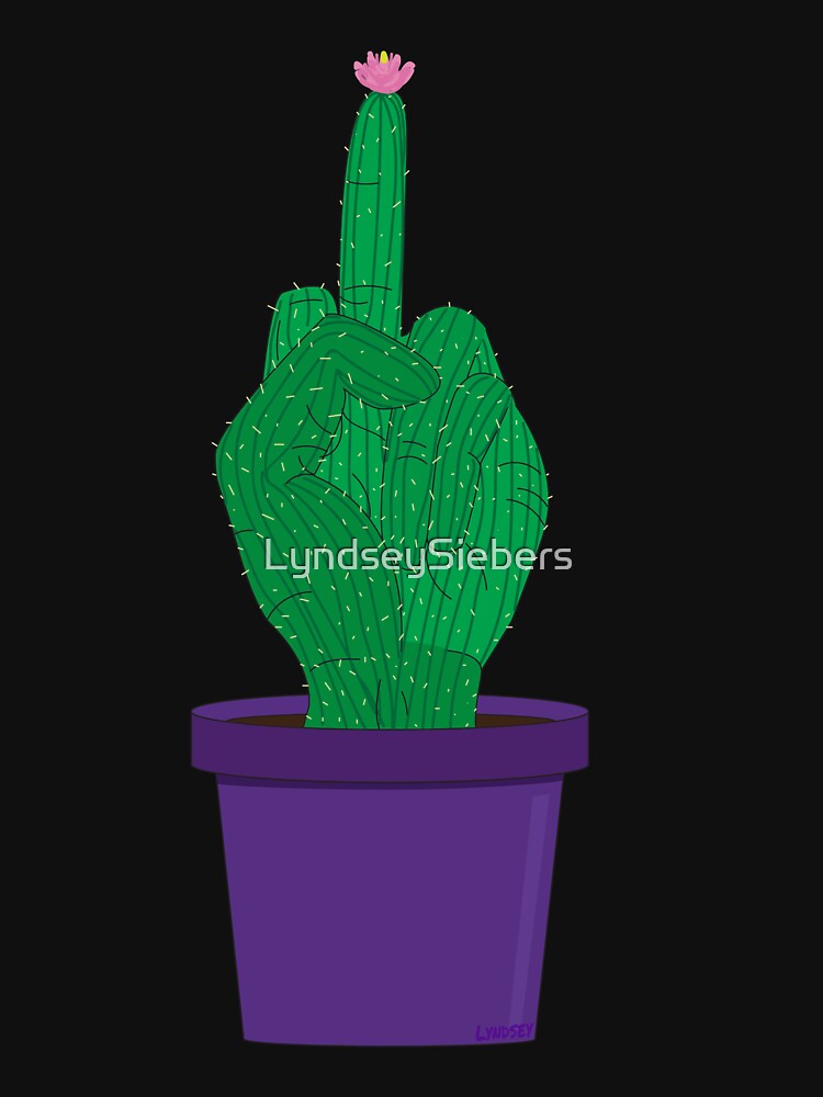 cactus middle finger shirt