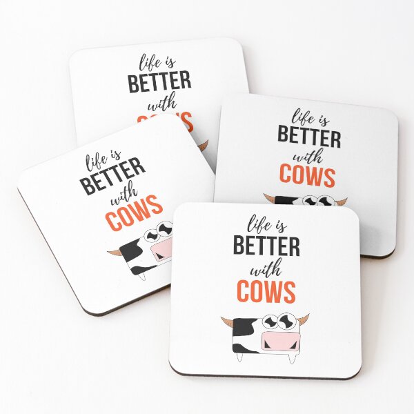 Item preview, Life Is Better With Cows designed and sold by PinkPandaPress.