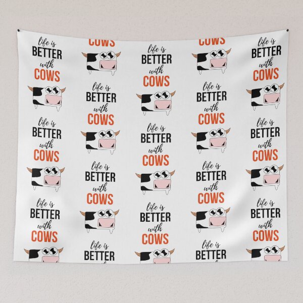 Item preview, Life Is Better With Cows designed and sold by PinkPandaPress.
