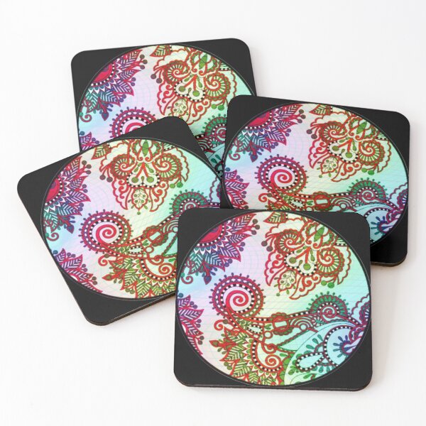 Item preview, Floral zentangle designed and sold by Medly.