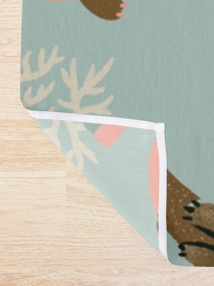 Alternate view of Otter Collection - Mint Palette Shower Curtain