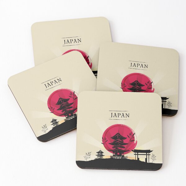 Item preview, Japanese motif - Pagoda and Torii designed and sold by PopAlex.