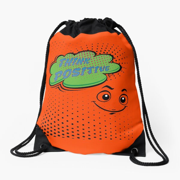 Think positive Think positive Drawstring Bag