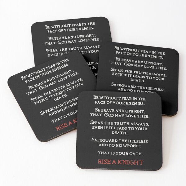 Item preview, KINGDOM OF HEAVEN, RISE A KNIGHT OATH designed and sold by Madjack Tees Kiwi SuperStore.