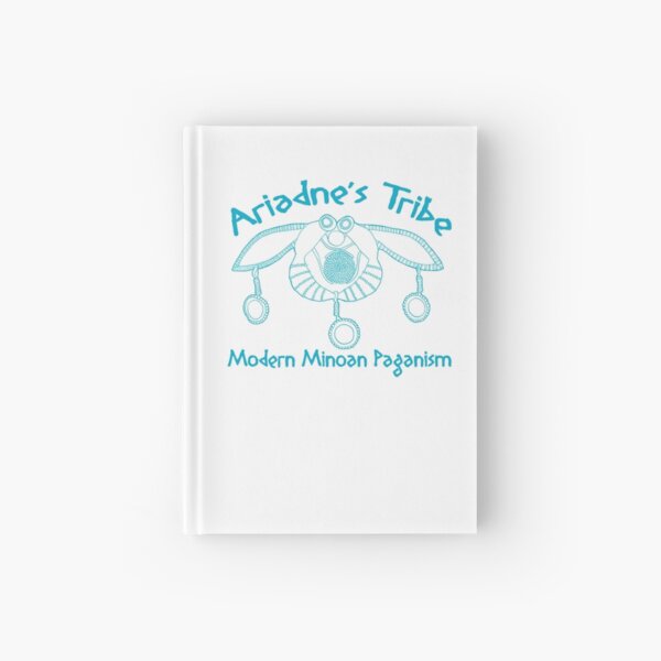 Modern Minoan Paganism Official Logo in Aegean Blue Hardcover Journal
