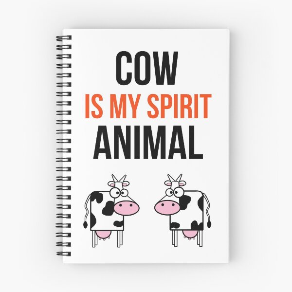 Aperçu de l'œuvre La vache est mon animal spirituel créée et vendue par PinkPandaPress.