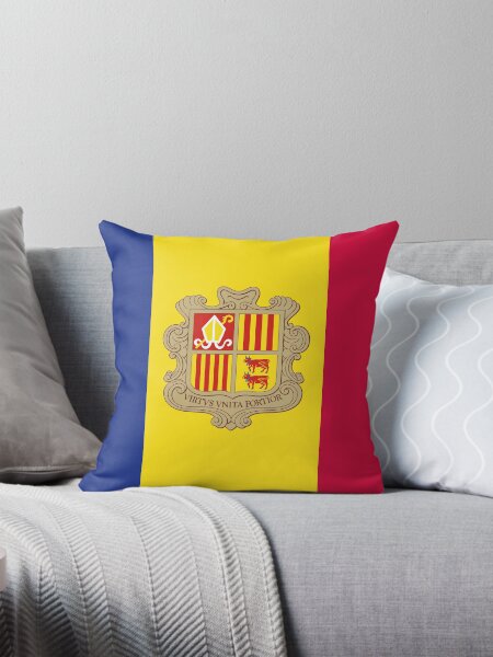 Aperçu de l'œuvre Drapeau d'Andorre créée et vendue par Flags & Cie.