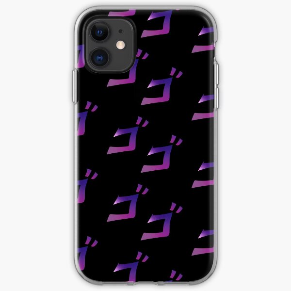 JoJo's Bizarre Adventure Menacing (phone case pattern) iPhone Soft Case