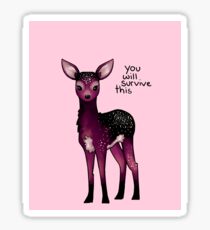 Galaxy Sparkle Fawn Sticker