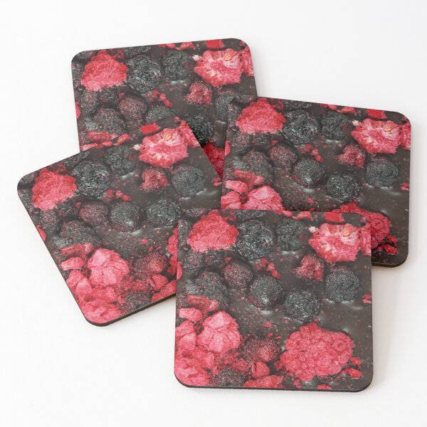 Item preview, Dark chocolate bar background with dried berries close-up designed and sold by dariazu.