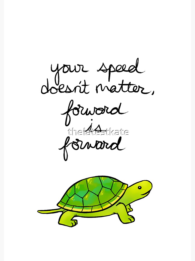 Thumbnail 3 of 3, Sticker, Forward is Forward Turtle designed and sold by thelatestkate.
