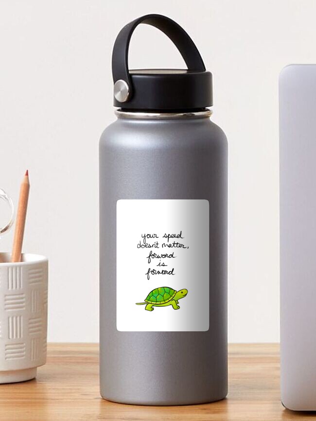 Thumbnail 1 of 3, Sticker, Forward is Forward Turtle designed and sold by thelatestkate.