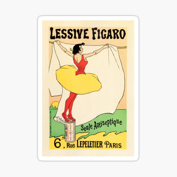 Item preview, LESSIVE FIGARO Detergent Laundry Soap Poster by Leo Gausson Vintage French Advertisement designed and sold by retroposters.
