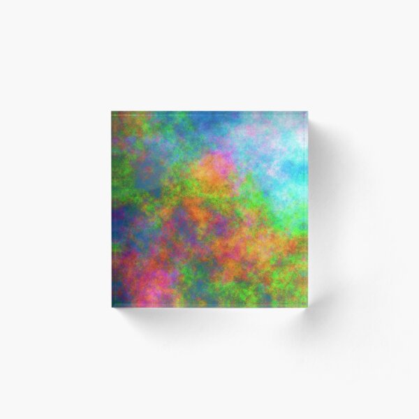 Abstraction of underwater forest Acrylic Block