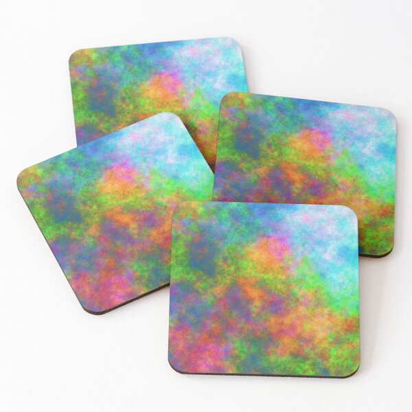 Abstraction of underwater forest Coasters (Set of 4)