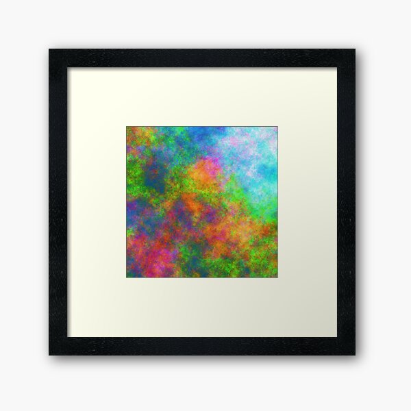 Abstraction of underwater forest Framed Art Print