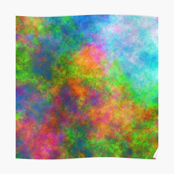 Abstraction of underwater forest Poster