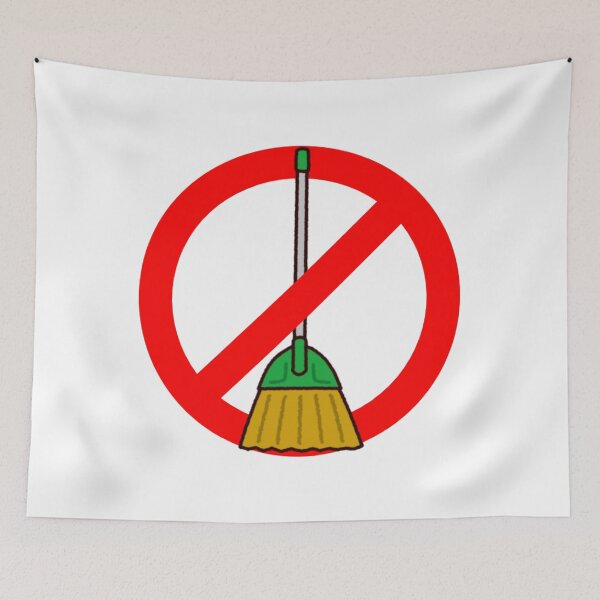 Item preview, Broom Challenge Free Zone funny meme Broomstick  designed and sold by prezziefactory.