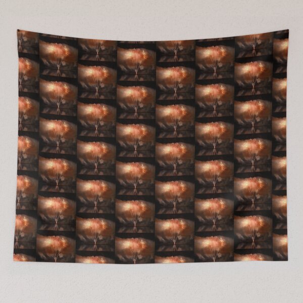 Item preview, Copper colored fireworks display on lake designed and sold by Grégory DUBUS.