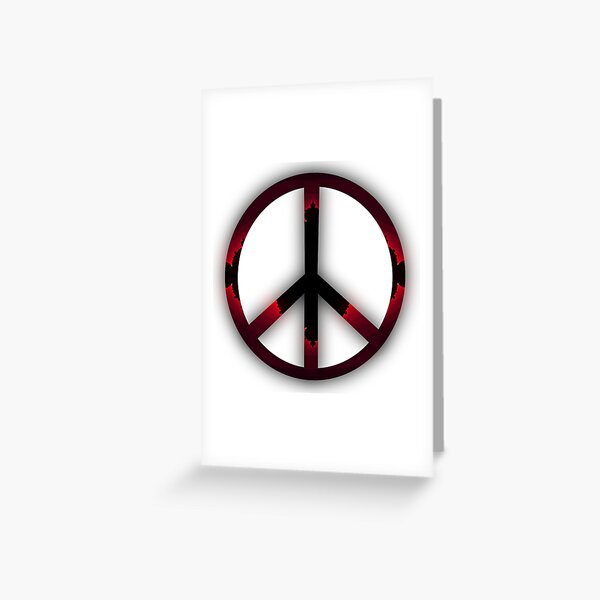 Peace symbol Red and Black