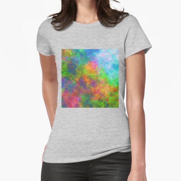 Abstraction of underwater forest Fitted T-Shirt
