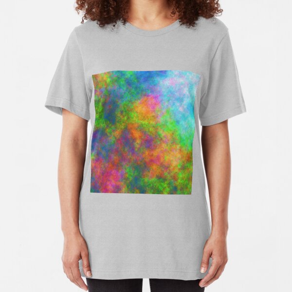 Abstraction of underwater forest Slim Fit T-Shirt