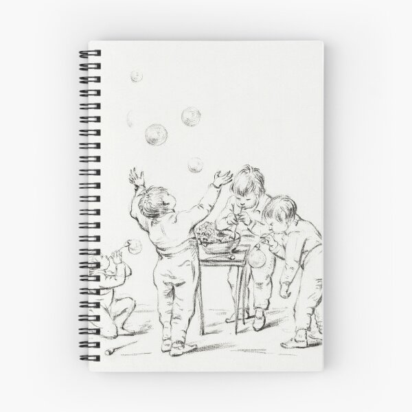 Item preview, Children blowing bubbles designed and sold by Vintage Designs +.