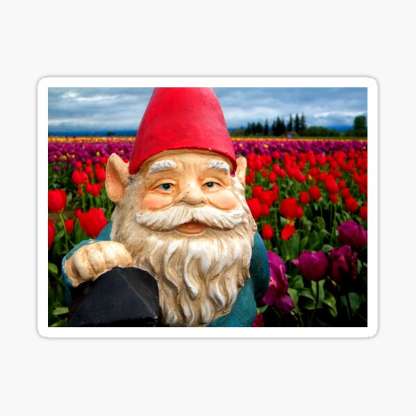 Stormy Fields Gnome II Sticker