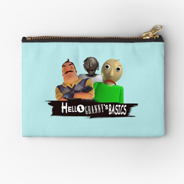 Hello Neighbor Game Zipper Pouches Redbubble - fgteev meep city roblox games