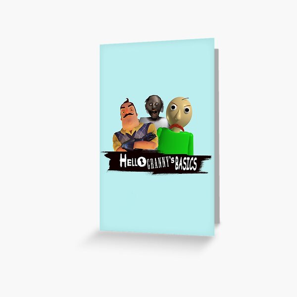 Funny Cake Playing Roblox Granny Roblox Game Stationery Redbubble