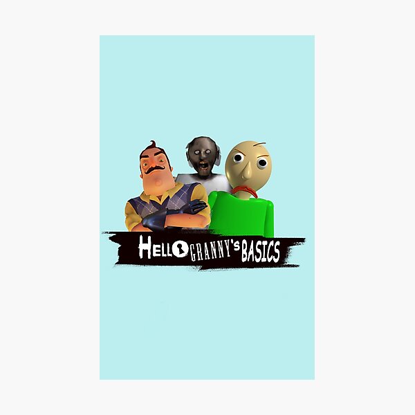 Granny Horror Story Roblox Gamingwithkev Hello Neighbor Photographic Prints Redbubble