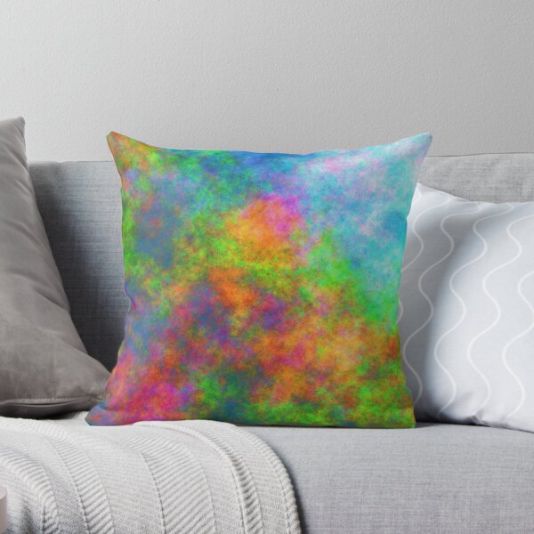 Abstraction of underwater forest Throw Pillow