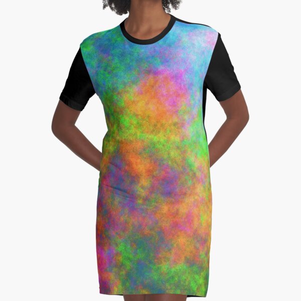 Abstraction of underwater forest Graphic T-Shirt Dress