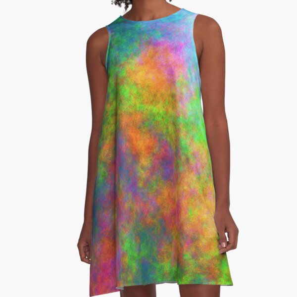 Abstraction of underwater forest A-Line Dress
