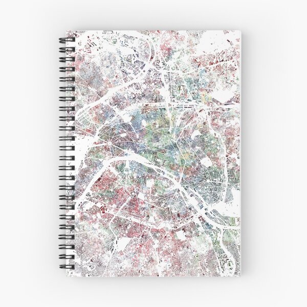 Item preview, Paris Watercolor map designed and sold by MapMapMaps.
