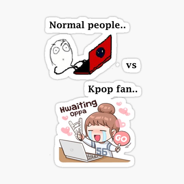 Artikel-Vorschau von Normale Leute gegen Kpop Fan, designt und verkauft von Rasshell.