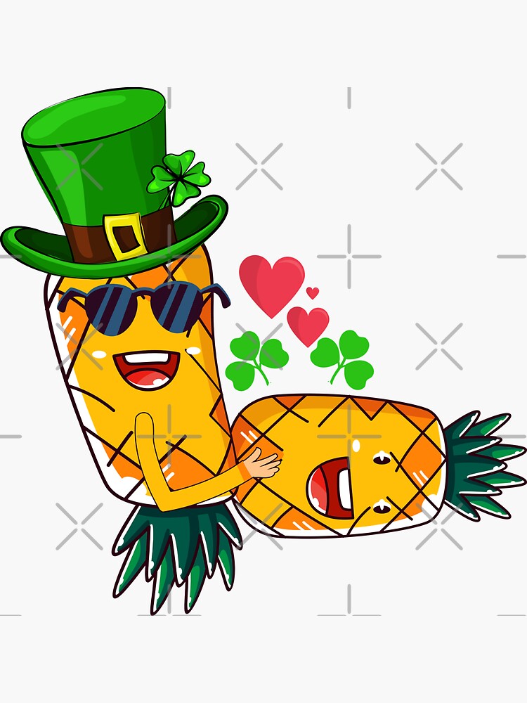 Leprechaun Upside Down Pineapple Having Sex Sticker By Lemoboy Redbubble 1524