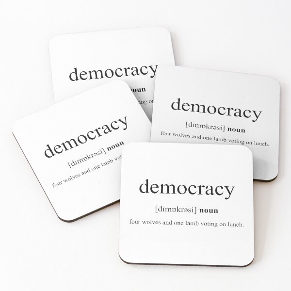 Artikelvorschau, Democracy (Demokratie) Definition | Dictionary Collection entworfen und verkauft von Designschmiede.