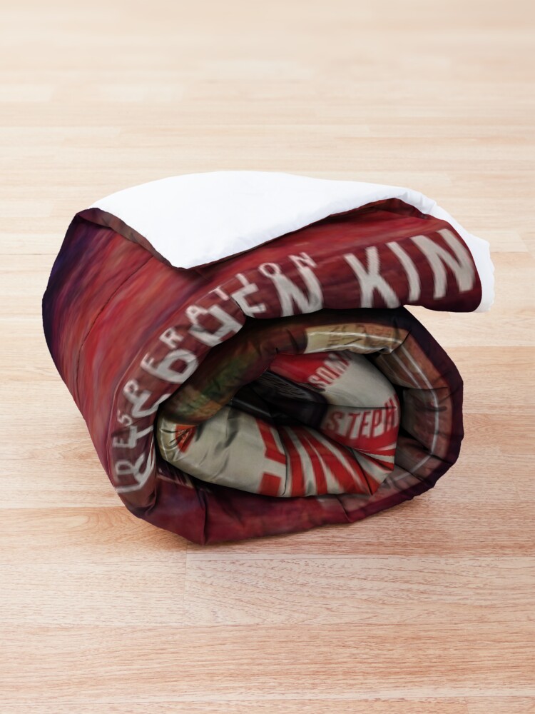 Alternate view of Stephen King Books on Shelves Comforter