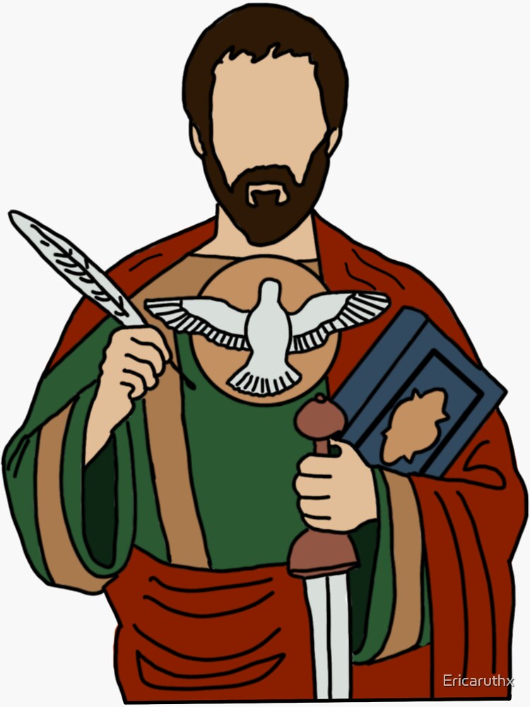 Thumbnail 3 of 3, Sticker, Saint Paul designed and sold by Ericaruthx.